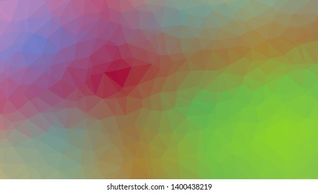 Vector, multicolor geometric background. Triangles, triangulation. Geometric mosaic, colored triangles, application in origami style. Abstract background for web.