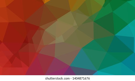 Vector, multicolor geometric background. Triangles, triangulation. Geometric mosaic, colored triangles, application in origami style. Abstract background for web.