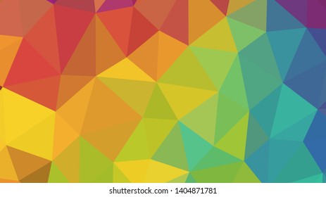 Vector, multicolor geometric background. Triangles, triangulation. Geometric mosaic, colored triangles, application in origami style. Abstract background for web.