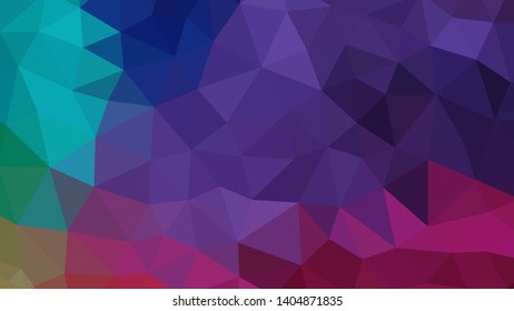 Vector, multicolor geometric background. Triangles, triangulation. Geometric mosaic, colored triangles, application in origami style. Abstract background for web.