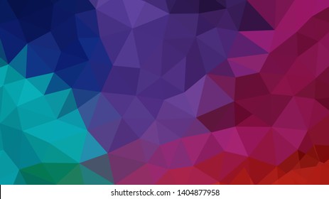 Vector, multicolor geometric background. Triangles, triangulation. Geometric mosaic, colored triangles, application in origami style. Abstract background for web.