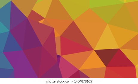 Vector, multicolor geometric background. Triangles, triangulation. Geometric mosaic, colored triangles, application in origami style. Abstract background for web.