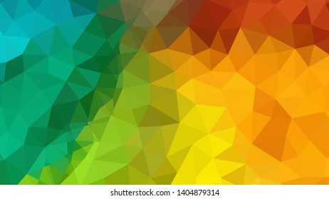 Vector, multicolor geometric background. Triangles, triangulation. Geometric mosaic, colored triangles, application in origami style. Abstract background for web.