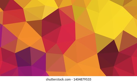 Vector, multicolor geometric background. Triangles, triangulation. Geometric mosaic, colored triangles, application in origami style. Abstract background for web.