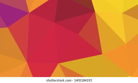 Vector, multicolor geometric background. Triangles, triangulation. Geometric mosaic, colored triangles, application in origami style. Abstract background for web.