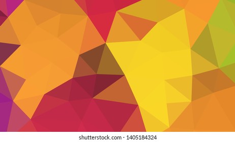 Vector, multicolor geometric background. Triangles, triangulation. Geometric mosaic, colored triangles, application in origami style. Abstract background for web.