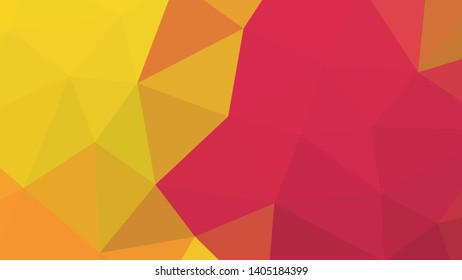 Vector, multicolor geometric background. Triangles, triangulation. Geometric mosaic, colored triangles, application in origami style. Abstract background for web.