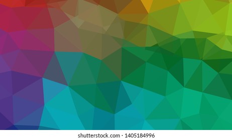 Vector, multicolor geometric background. Triangles, triangulation. Geometric mosaic, colored triangles, application in origami style. Abstract background for web.