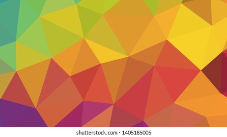 Vector, multicolor geometric background. Triangles, triangulation. Geometric mosaic, colored triangles, application in origami style. Abstract background for web.