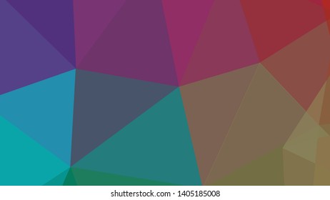 Vector, multicolor geometric background. Triangles, triangulation. Geometric mosaic, colored triangles, application in origami style. Abstract background for web.