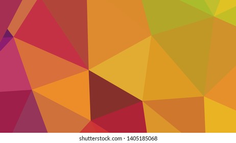 Vector, multicolor geometric background. Triangles, triangulation. Geometric mosaic, colored triangles, application in origami style. Abstract background for web.