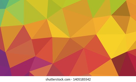 Vector, multicolor geometric background. Triangles, triangulation. Geometric mosaic, colored triangles, application in origami style. Abstract background for web.