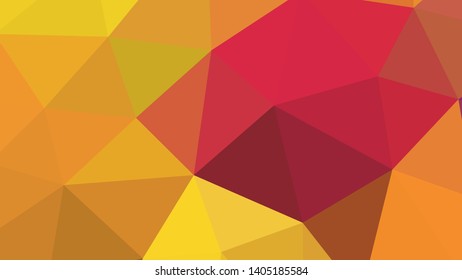 Vector, multicolor geometric background. Triangles, triangulation. Geometric mosaic, colored triangles, application in origami style. Abstract background for web.