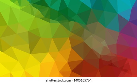 Vector, multicolor geometric background. Triangles, triangulation. Geometric mosaic, colored triangles, application in origami style. Abstract background for web.