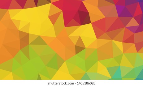 Vector, multicolor geometric background. Triangles, triangulation. Geometric mosaic, colored triangles, application in origami style. Abstract background for web.