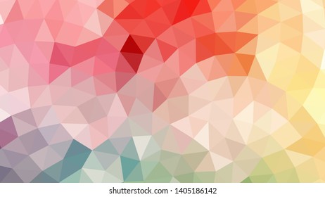 Vector, multicolor geometric background. Triangles, triangulation. Geometric mosaic, colored triangles, application in origami style. Abstract background for web.