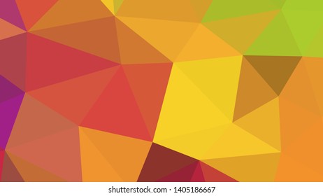 Vector, multicolor geometric background. Triangles, triangulation. Geometric mosaic, colored triangles, application in origami style. Abstract background for web.