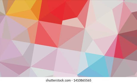 Vector, multicolor geometric background. Triangles, triangulation. Geometric mosaic, colored triangles, application in origami style. Abstract background for web.