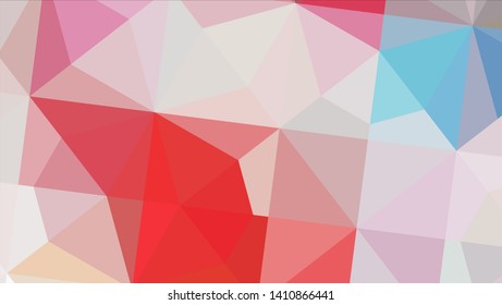 Vector, multicolor geometric background. Triangles, triangulation. Geometric mosaic, colored triangles, application in origami style. Abstract background for web.