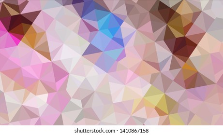 Vector, multicolor geometric background. Triangles, triangulation. Geometric mosaic, colored triangles, application in origami style. Abstract background for web.