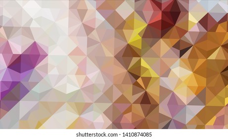 Vector, multicolor geometric background. Triangles, triangulation. Geometric mosaic, colored triangles, application in origami style. Abstract background for web.