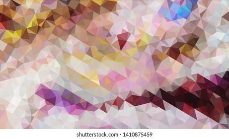 Vector, multicolor geometric background. Triangles, triangulation. Geometric mosaic, colored triangles, application in origami style. Abstract background for web.