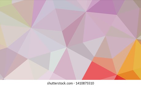 Vector, multicolor geometric background. Triangles, triangulation. Geometric mosaic, colored triangles, application in origami style. Abstract background for web.