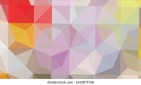 Vector, multicolor geometric background. Triangles, triangulation. Geometric mosaic, colored triangles, application in origami style. Abstract background for web.