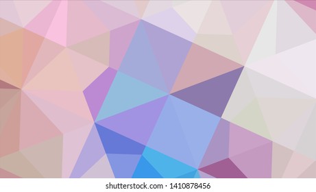 Vector, multicolor geometric background. Triangles, triangulation. Geometric mosaic, colored triangles, application in origami style. Abstract background for web.