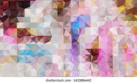 Vector, multicolor geometric background. Triangles, triangulation. Geometric mosaic, colored triangles, application in origami style. Abstract background for web.