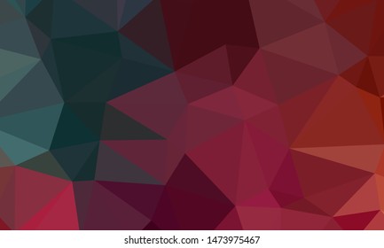 Vector, multicolor geometric background. Triangles, triangulation. Geometric mosaic, colored triangles, application in origami style. Abstract background for web.