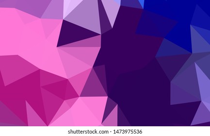 Vector, multicolor geometric background. Triangles, triangulation. Geometric mosaic, colored triangles, application in origami style. Abstract background for web.