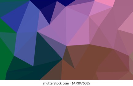 Vector, multicolor geometric background. Triangles, triangulation. Geometric mosaic, colored triangles, application in origami style. Abstract background for web.