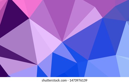 Vector, multicolor geometric background. Triangles, triangulation. Geometric mosaic, colored triangles, application in origami style. Abstract background for web.