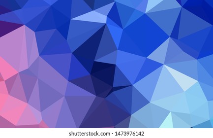 Vector, multicolor geometric background. Triangles, triangulation. Geometric mosaic, colored triangles, application in origami style. Abstract background for web.