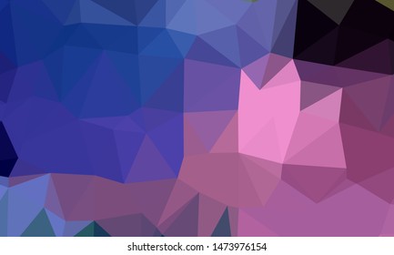 Vector, multicolor geometric background. Triangles, triangulation. Geometric mosaic, colored triangles, application in origami style. Abstract background for web.
