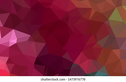 Vector, multicolor geometric background. Triangles, triangulation. Geometric mosaic, colored triangles, application in origami style. Abstract background for web.