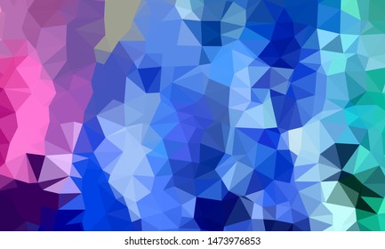 Vector, multicolor geometric background. Triangles, triangulation. Geometric mosaic, colored triangles, application in origami style. Abstract background for web.