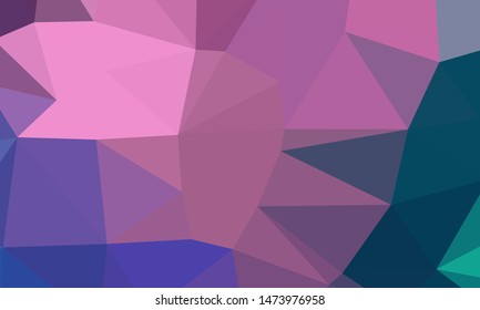 Vector, multicolor geometric background. Triangles, triangulation. Geometric mosaic, colored triangles, application in origami style. Abstract background for web.