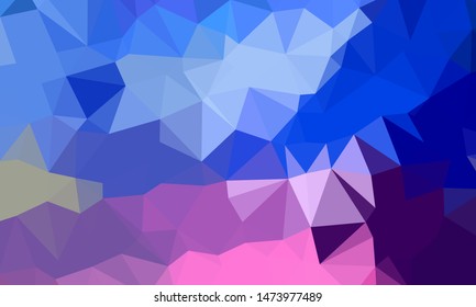 Vector, multicolor geometric background. Triangles, triangulation. Geometric mosaic, colored triangles, application in origami style. Abstract background for web.