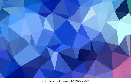 Vector, multicolor geometric background. Triangles, triangulation. Geometric mosaic, colored triangles, application in origami style. Abstract background for web.