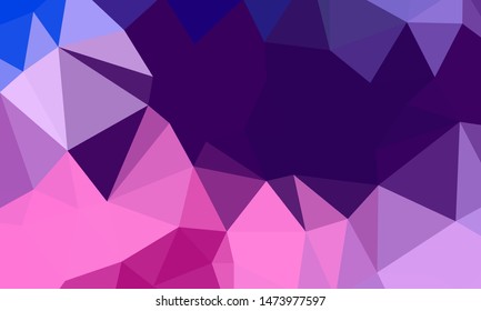 Vector, multicolor geometric background. Triangles, triangulation. Geometric mosaic, colored triangles, application in origami style. Abstract background for web.