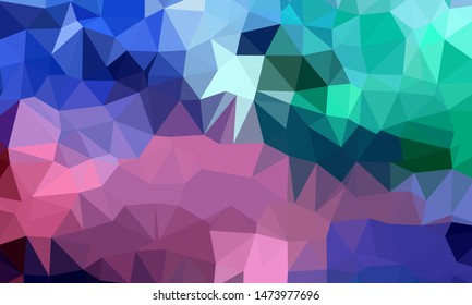 Vector, multicolor geometric background. Triangles, triangulation. Geometric mosaic, colored triangles, application in origami style. Abstract background for web.