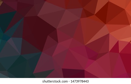 Vector, multicolor geometric background. Triangles, triangulation. Geometric mosaic, colored triangles, application in origami style. Abstract background for web.
