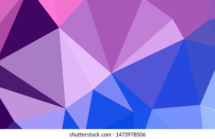 Vector, multicolor geometric background. Triangles, triangulation. Geometric mosaic, colored triangles, application in origami style. Abstract background for web.