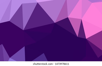 Vector, multicolor geometric background. Triangles, triangulation. Geometric mosaic, colored triangles, application in origami style. Abstract background for web.