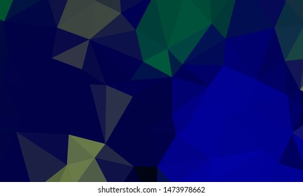 Vector, multicolor geometric background. Triangles, triangulation. Geometric mosaic, colored triangles, application in origami style. Abstract background for web.