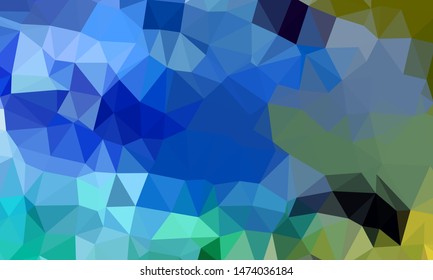 Vector, multicolor geometric background. Triangles, triangulation. Geometric mosaic, colored triangles, application in origami style. Abstract background for web.