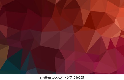 Vector, multicolor geometric background. Triangles, triangulation. Geometric mosaic, colored triangles, application in origami style. Abstract background for web.