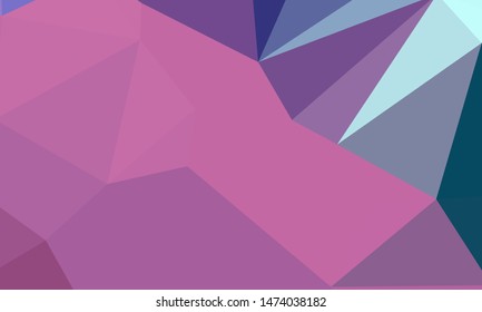 Vector, multicolor geometric background. Triangles, triangulation. Geometric mosaic, colored triangles, application in origami style. Abstract background for web.